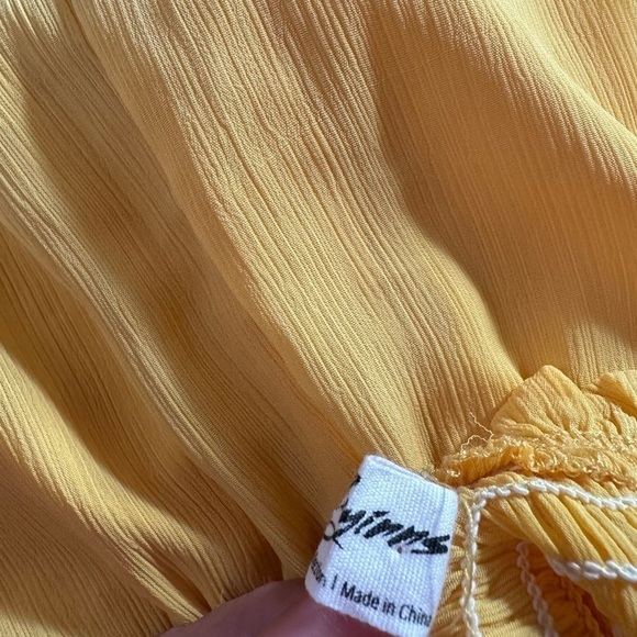 Byinns Sweetheart Neckline Dress Smocked Puff Short Sleeve Dress Size Large - Picture 17 of 17